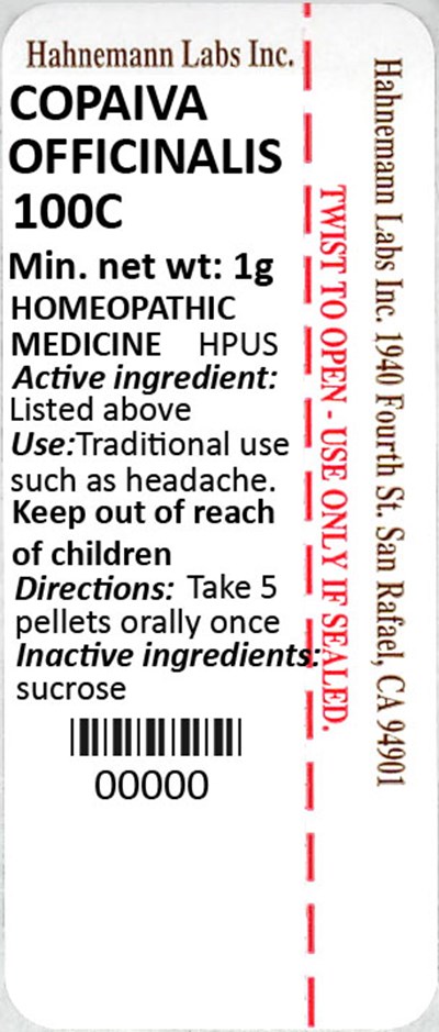 Copaiva Officinalis 100c 1g (Copaiva Officinalis 100c 1g)